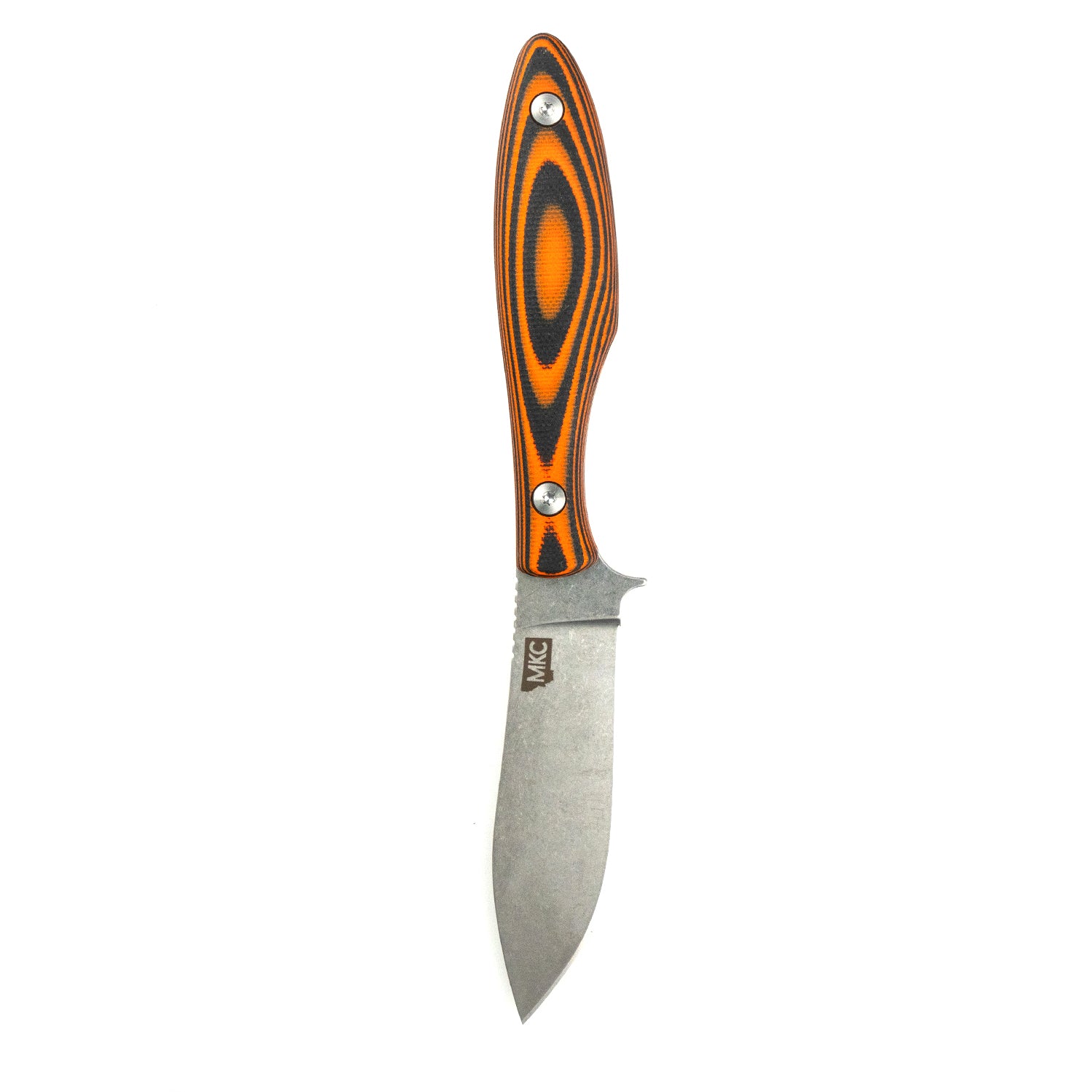 Handle Material Orange Pine Cone 3/8 x 1 5/8 x 5 - Knives for Sale