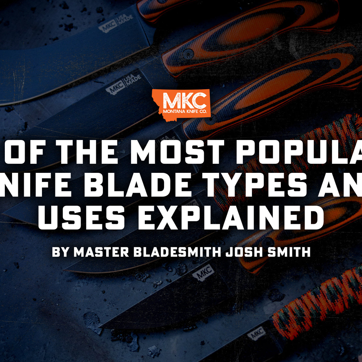 Knife descriptions and codes with statistics from the blade