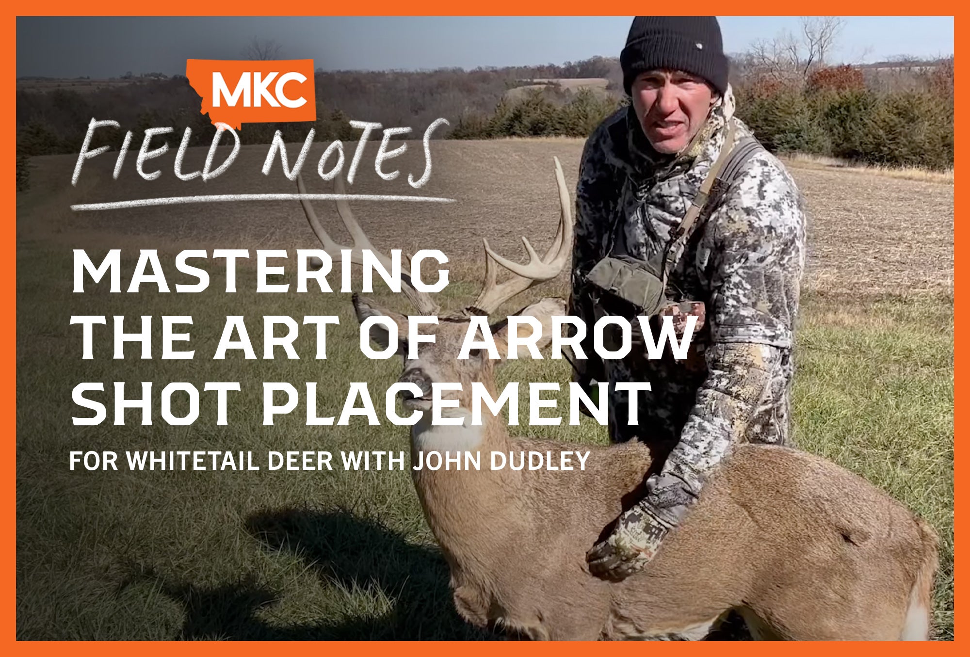 John Dudley demonstrates where to shoot a whitetail deer.