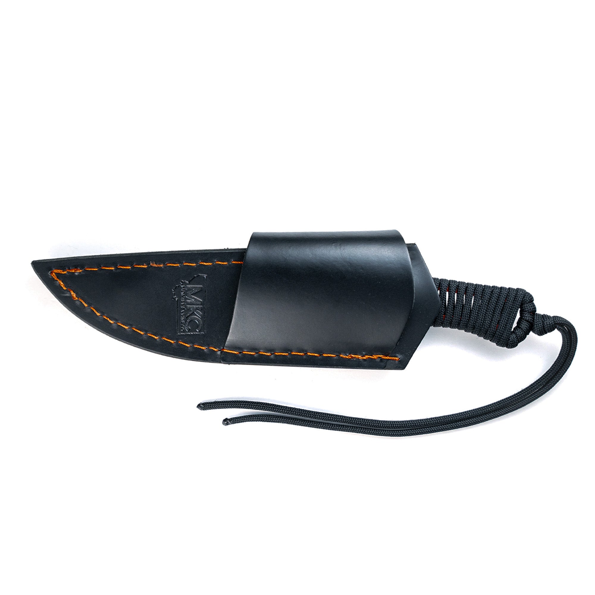 BLACK/ORANGE SPEEDGOAT 2.0 LEATHER SHEATH - HORIZONTAL BELT CARRY