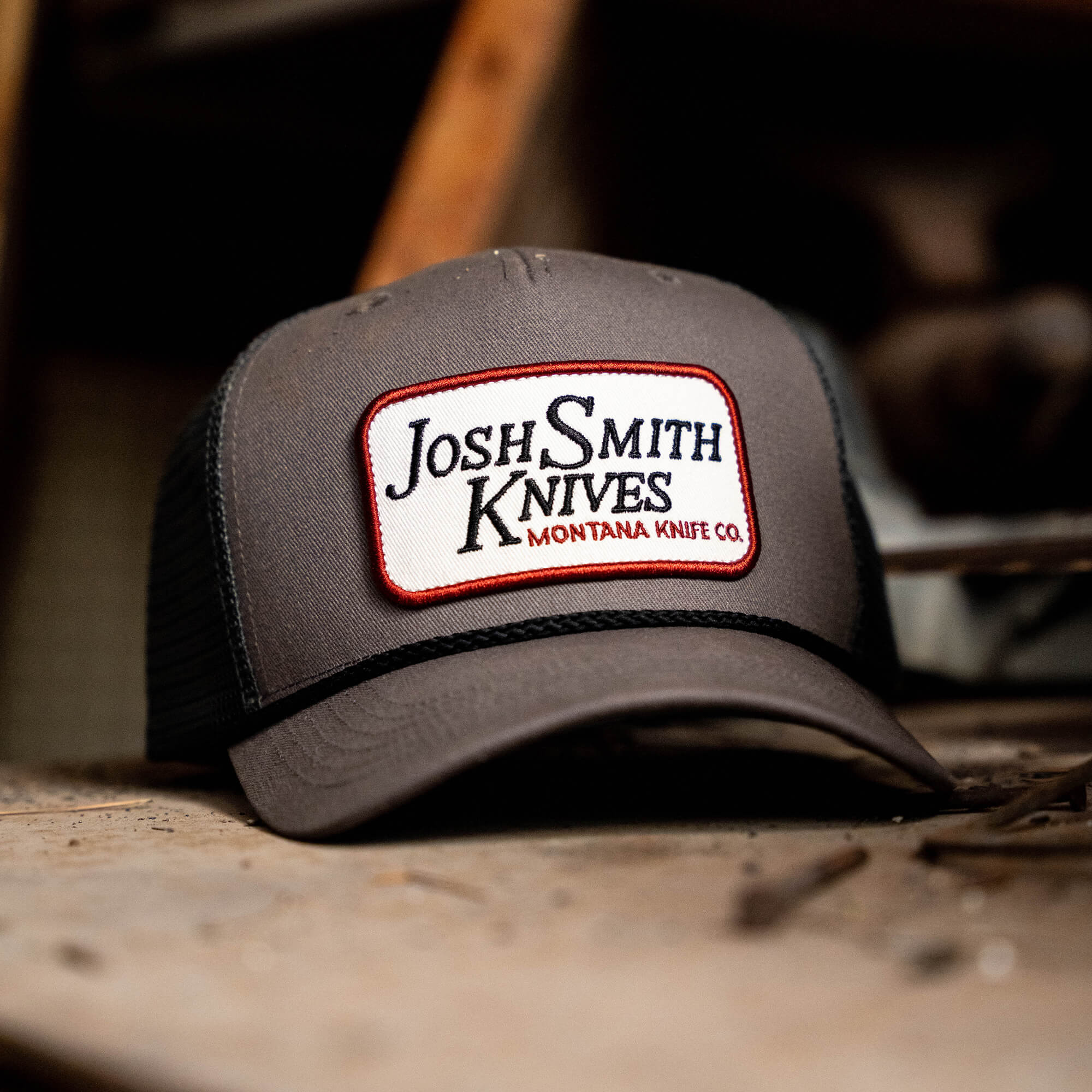 JOSH SMITH KNIVES SNAPBACK ROPE HAT - VINTAGE GREY