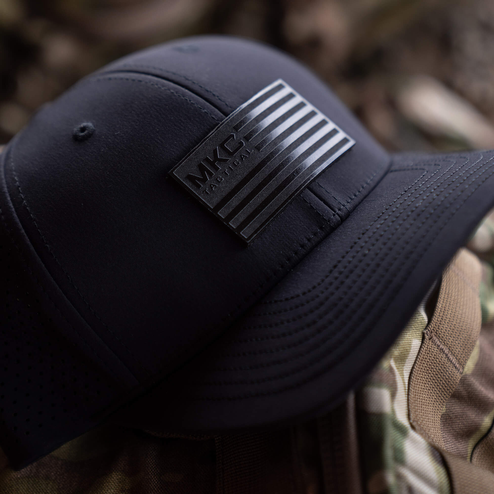 MKC TACTICAL OLD GLORY PRO HAT - BLACK