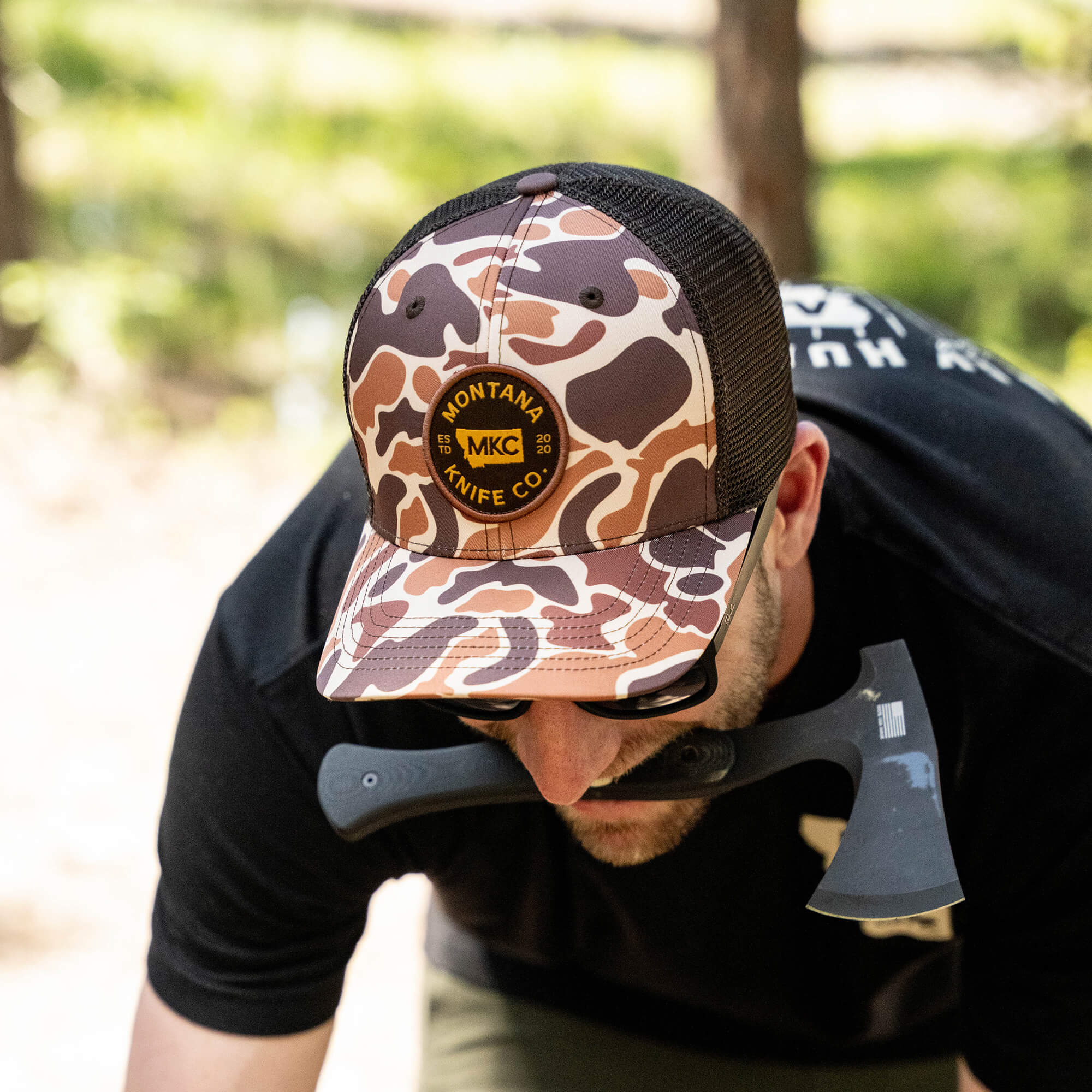 MKC VINTAGE CAMO TRUCKER HAT