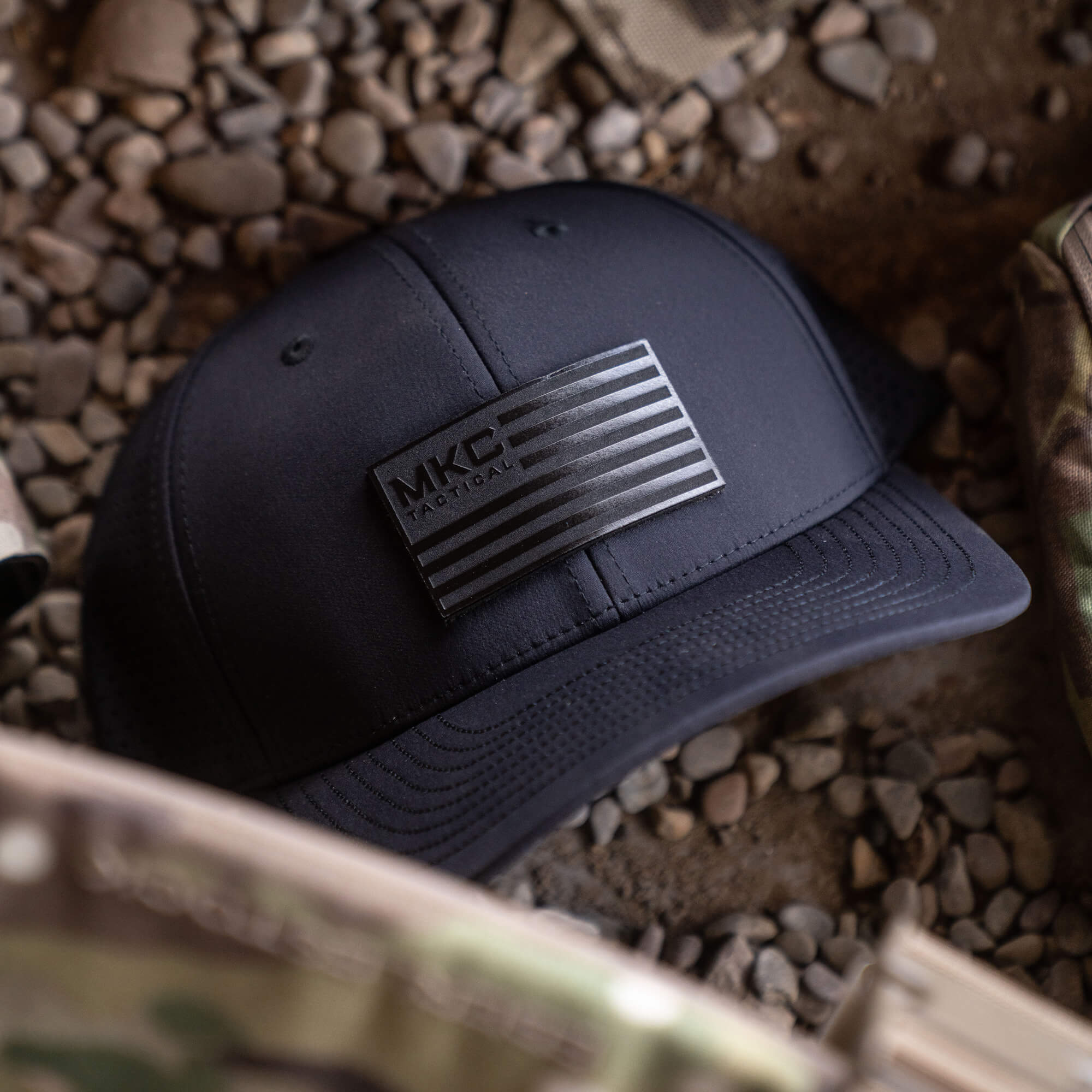 MKC TACTICAL OLD GLORY PRO HAT - BLACK