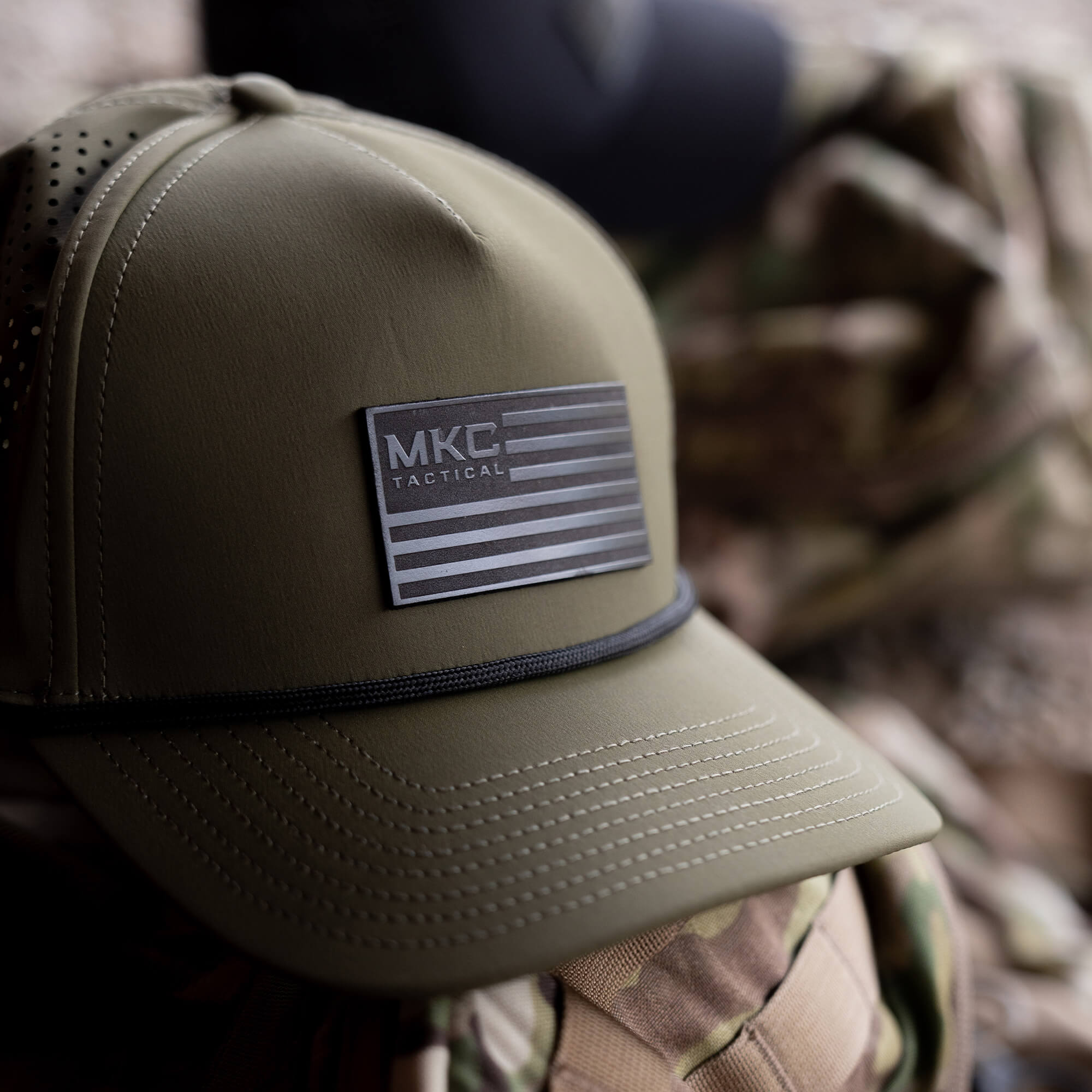 MKC TACTICAL OLD GLORY ROPE HAT - LODEN