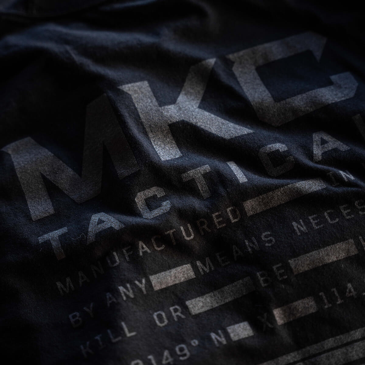 MKC TACTICAL STACKED TEE - BLACK