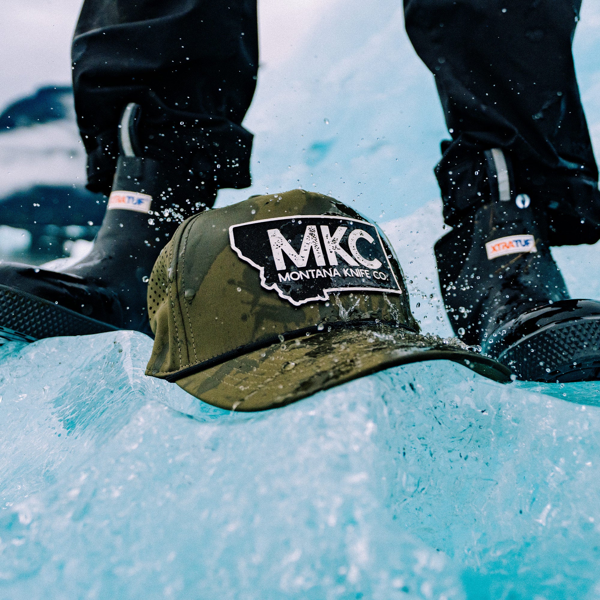 MKC STATE PATCH - CAMO TRUCKER SNAPBACK - Montana Knife Company