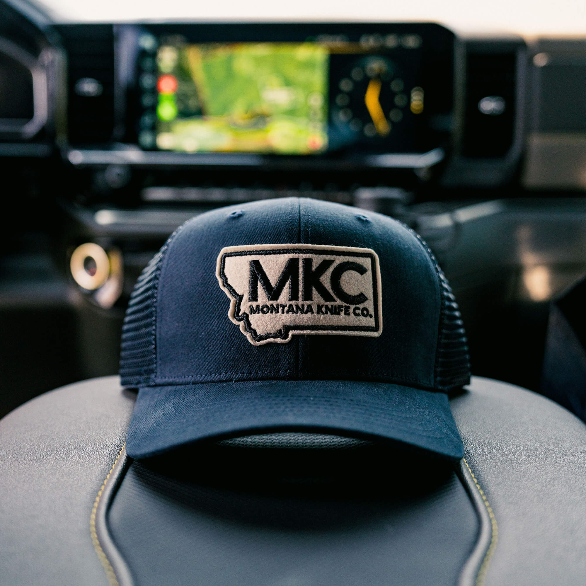 MKC EMBROIDERED FELT PATCH SNAPBACK - NAVY