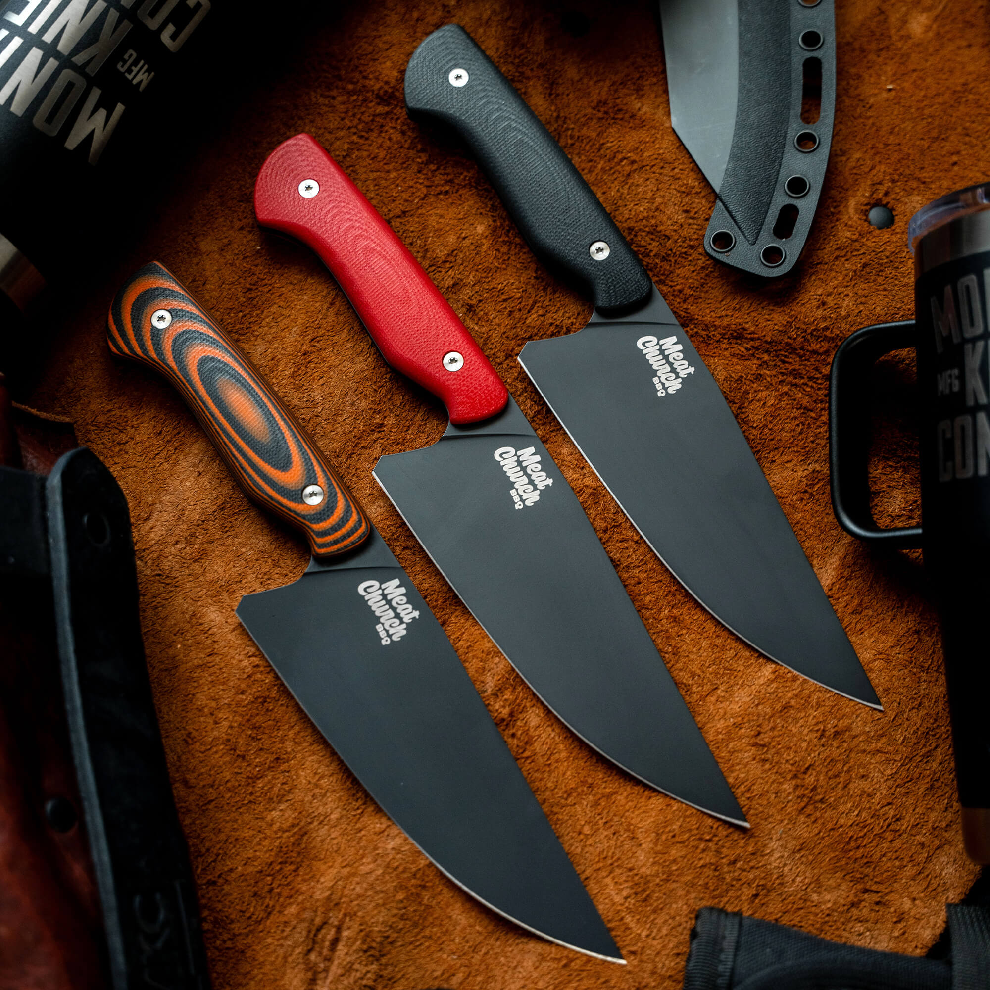 MEAT CHURCH CHEF KNIFE - RED