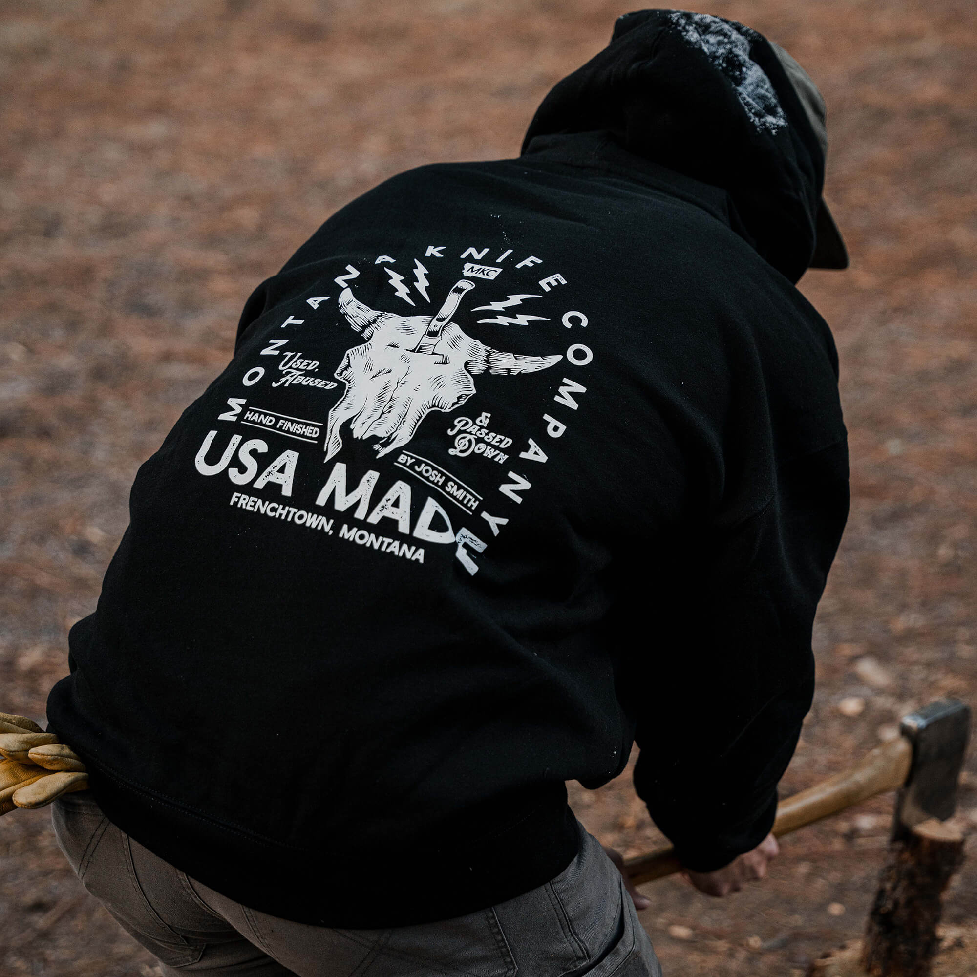 MKC BISON SKULL HOODIE