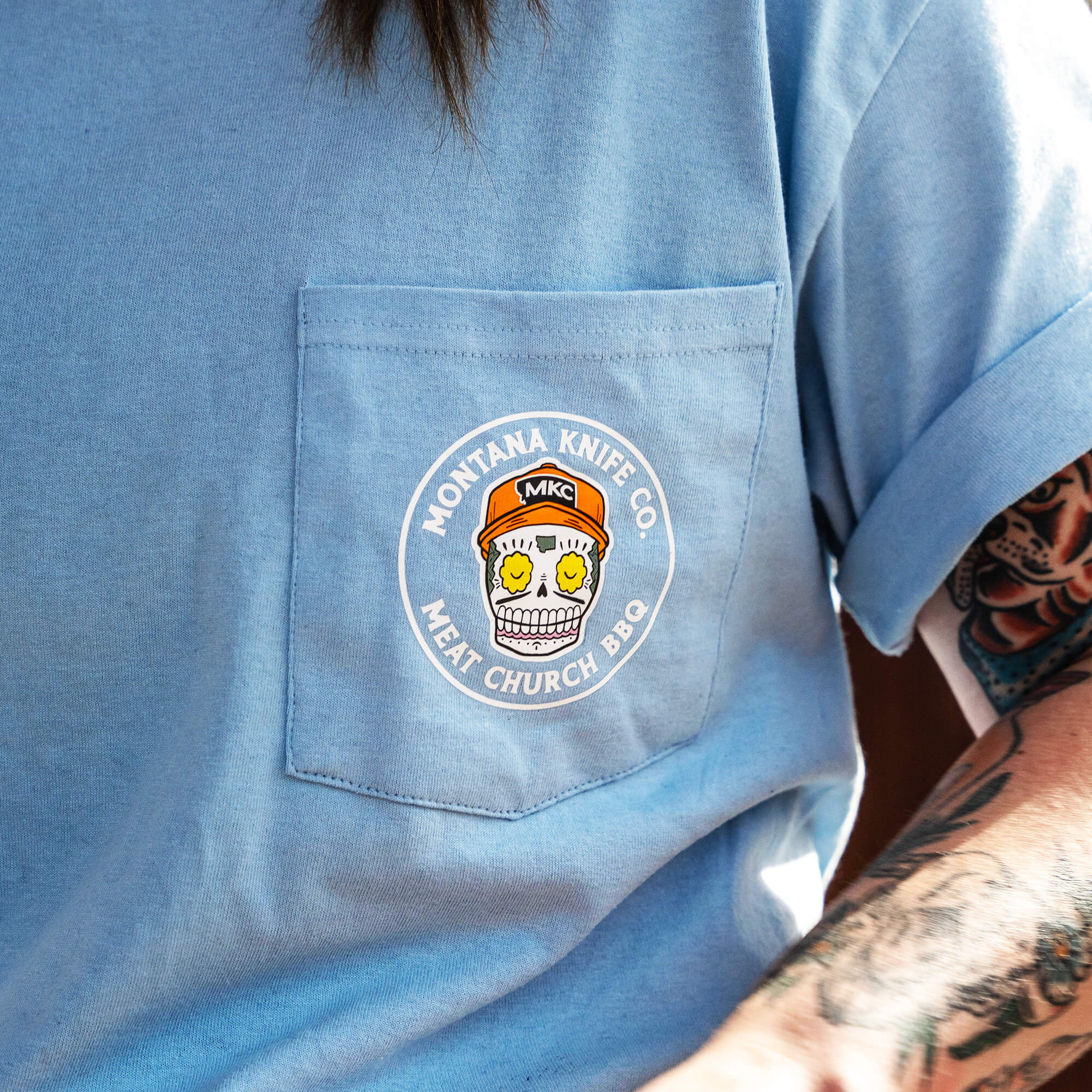 MKC x MEAT CHURCH - POCKET TEE