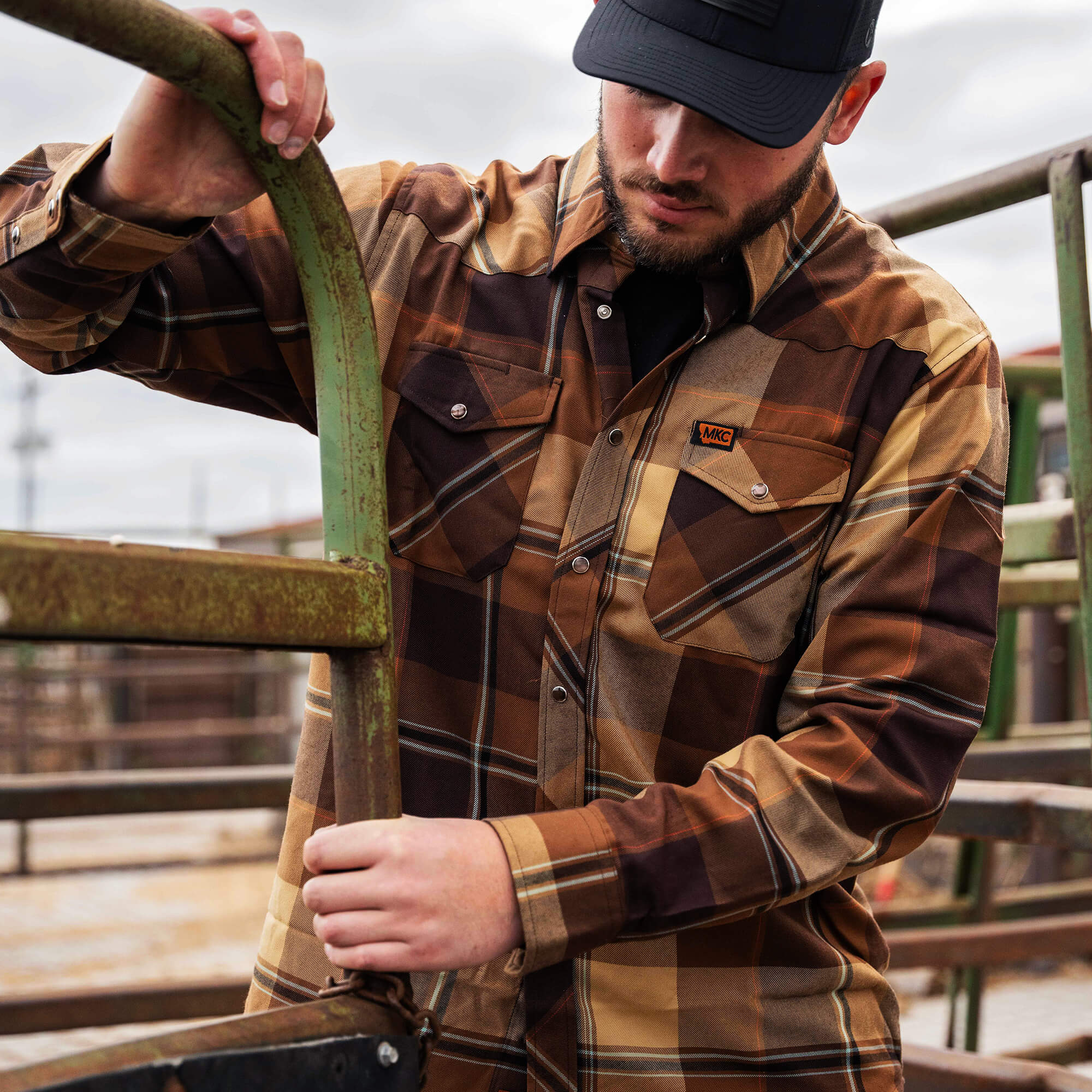 MKC X DIXXON PEARL SNAP WESTERN FLANNEL - MENS