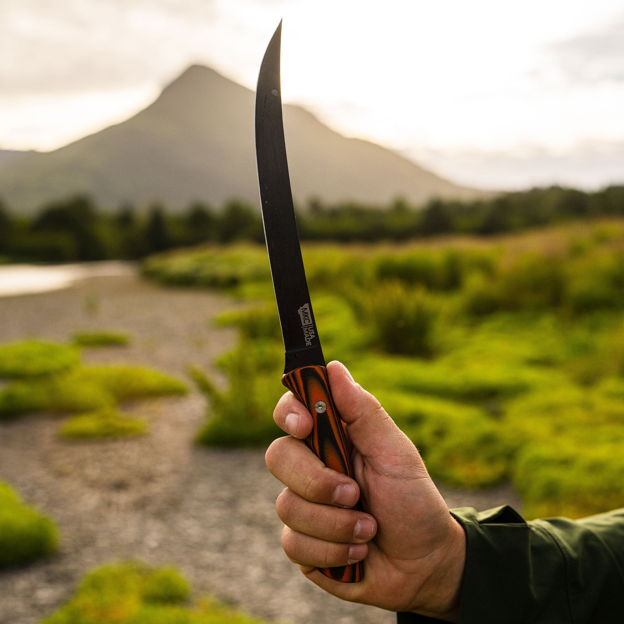 FLATHEAD FILLET - ORANGE & BLACK - Montana Knife Company