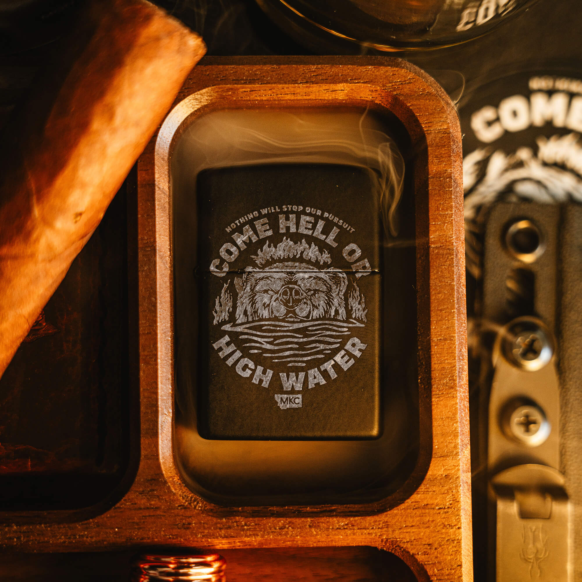 HELL OR HIGH WATER - CA WILDFIRE & NC FLOOD RELIEF FUNDRAISER ZIPPO