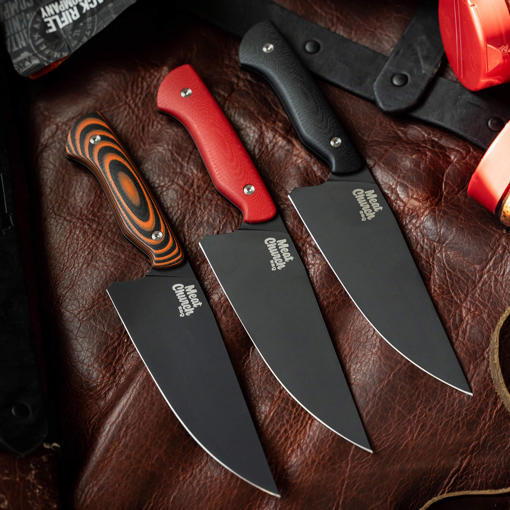 MEAT CHURCH CHEF KNIFE - RED