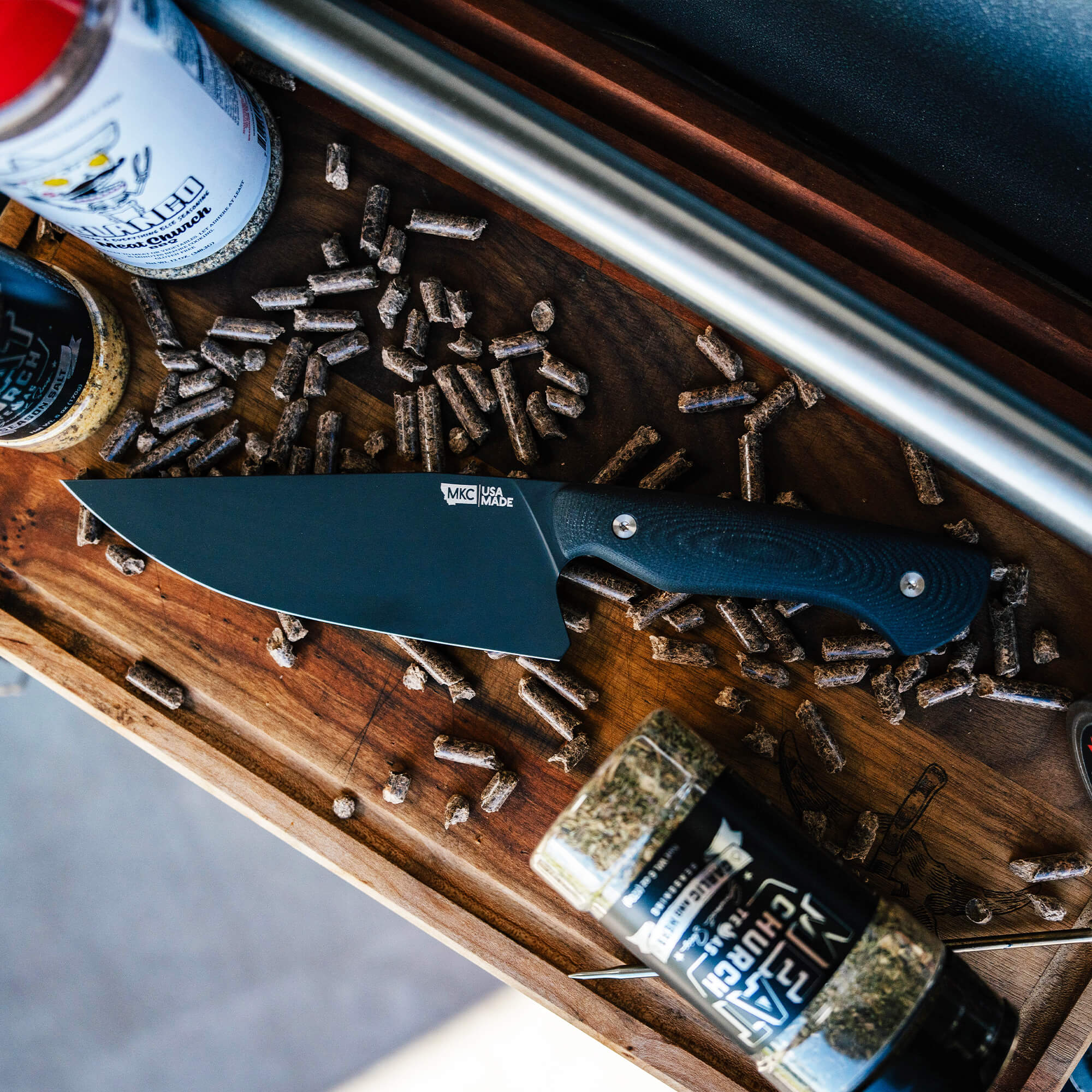 MEAT CHURCH CHEF KNIFE - BLACK