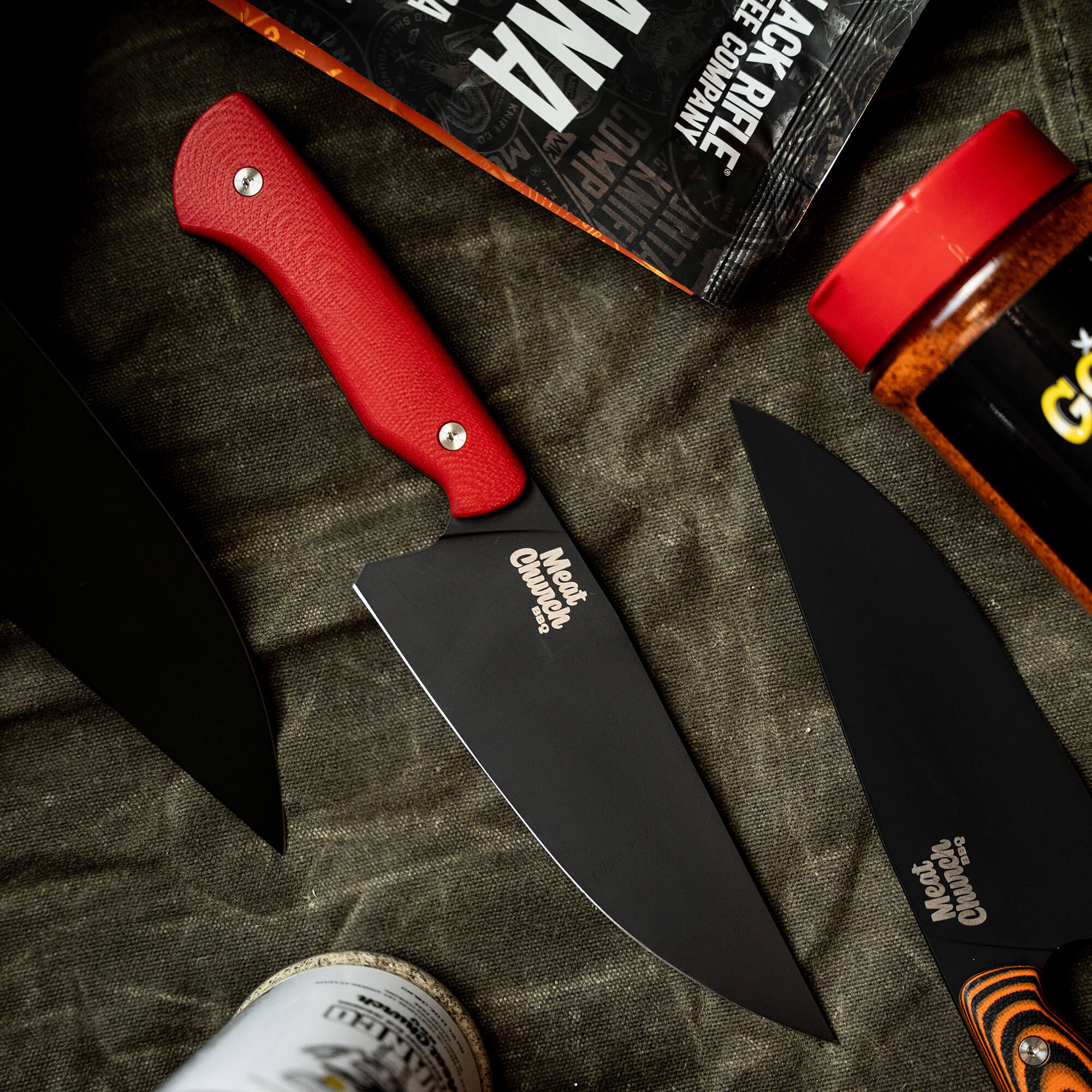 MEAT CHURCH CHEF KNIFE - RED