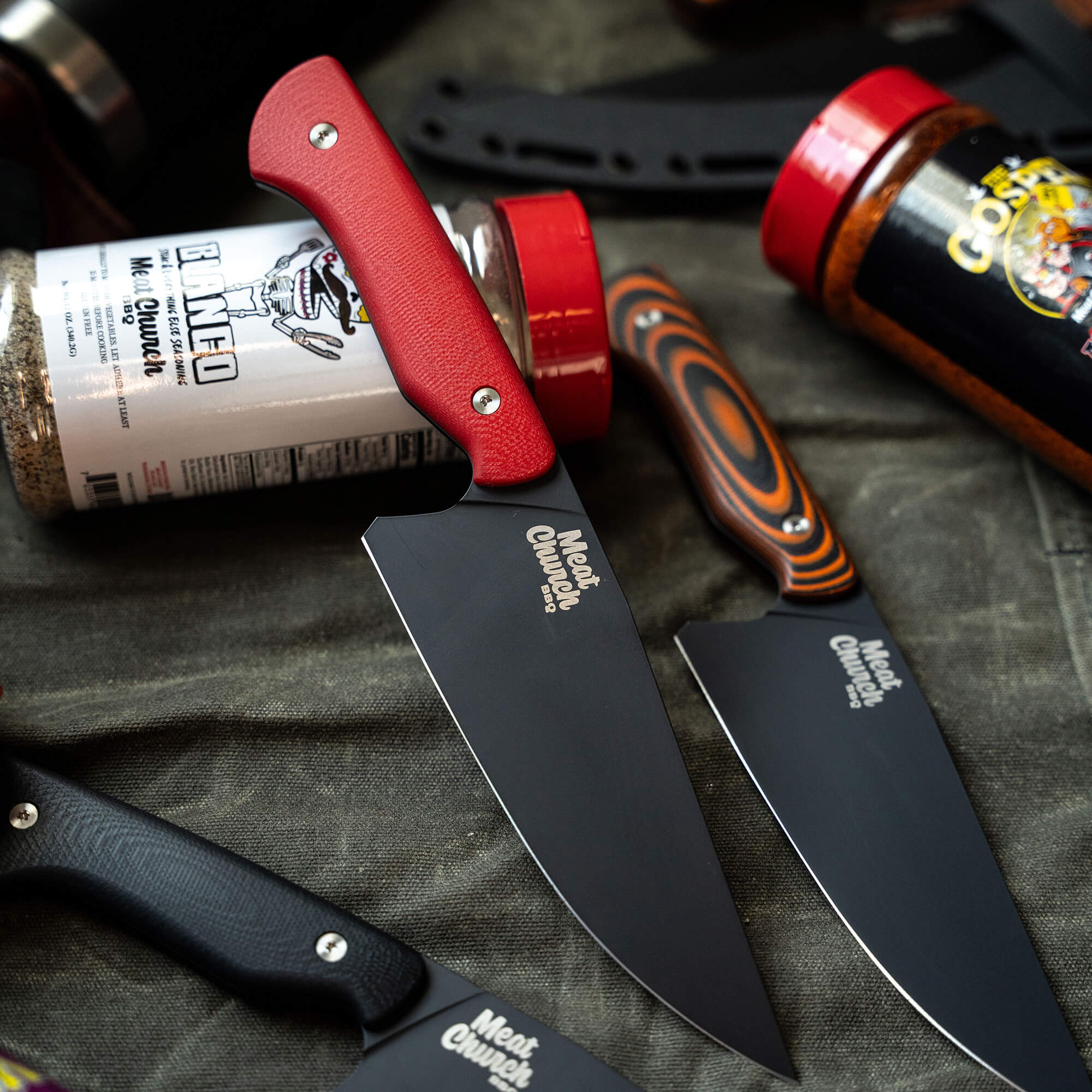 MEAT CHURCH CHEF KNIFE - RED