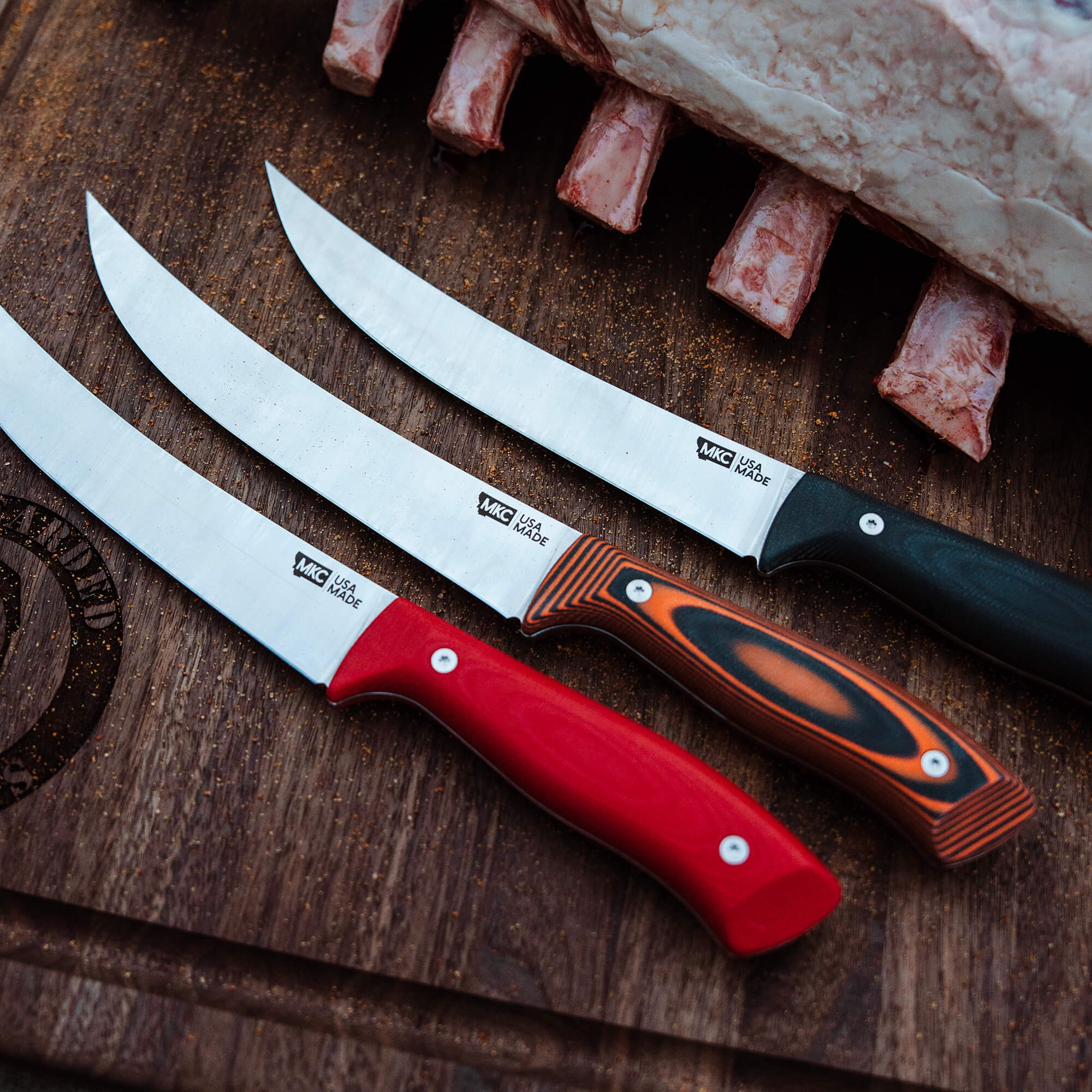 BREAKING BUTCHER KNIFE - ORANGE/BLACK