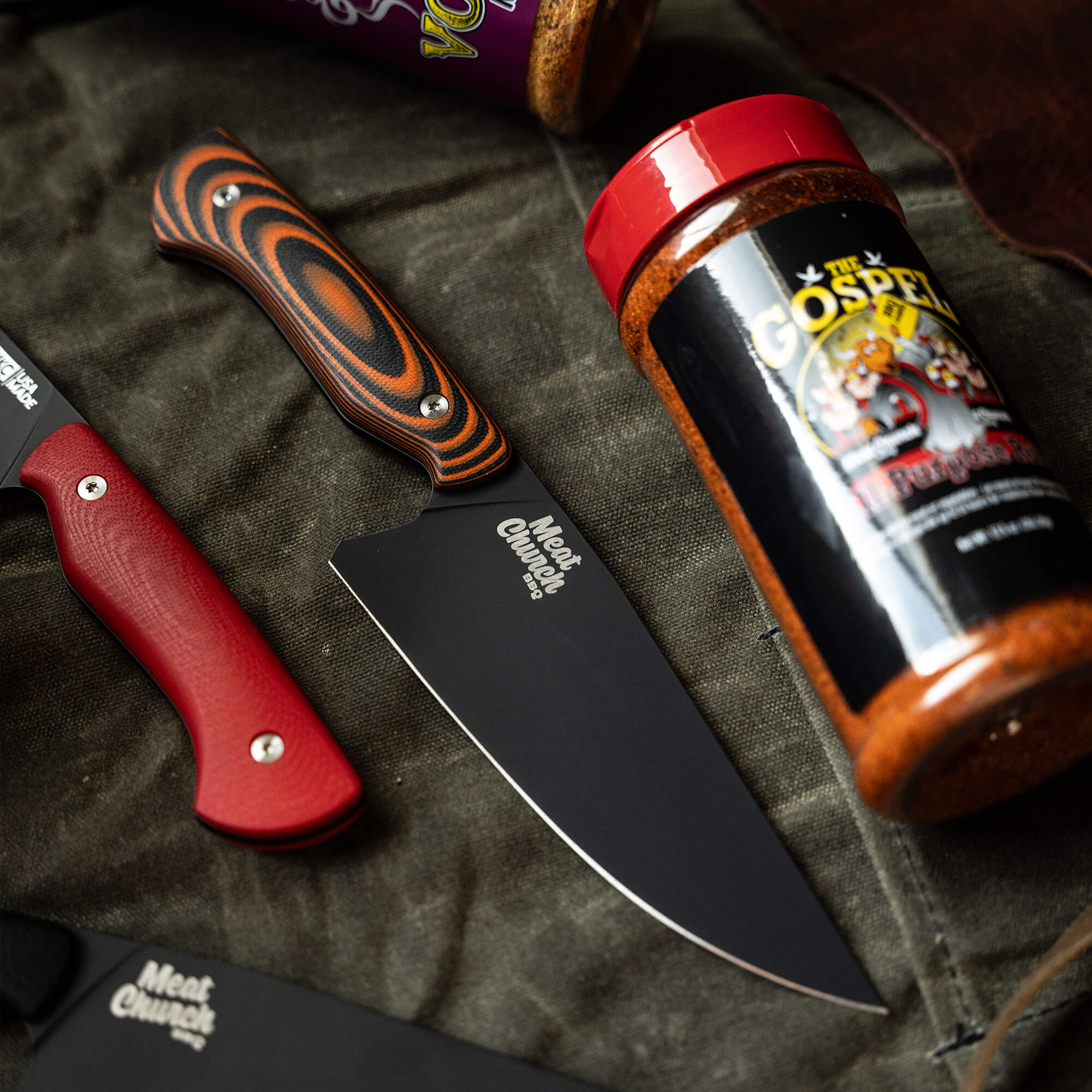 MEAT CHURCH CHEF KNIFE - ORANGE & BLACK