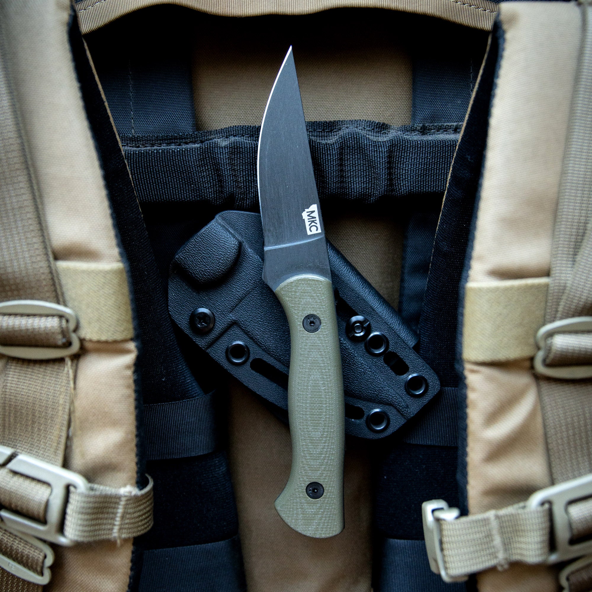 THE BLACKFOOT FIXED BLADE 2.0 - OLIVE - Montana Knife Company