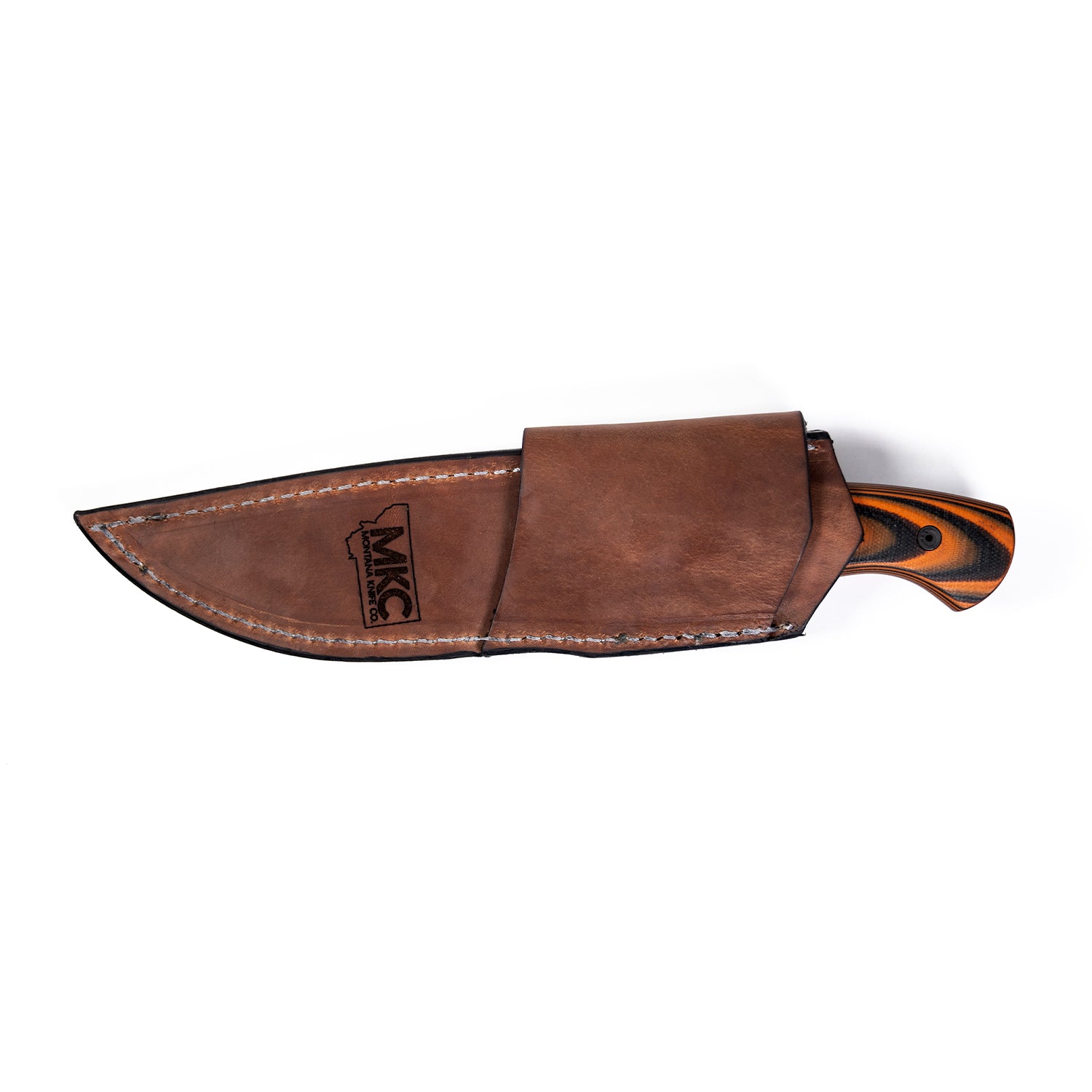 Knife sheath black hand crafted by store individual for buoy/large knife.