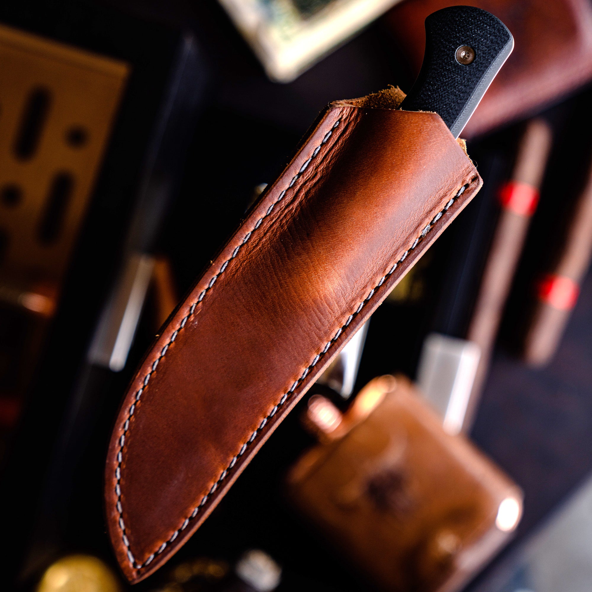 Leather sheath for sloyd knife – Deepwoods Ventures
