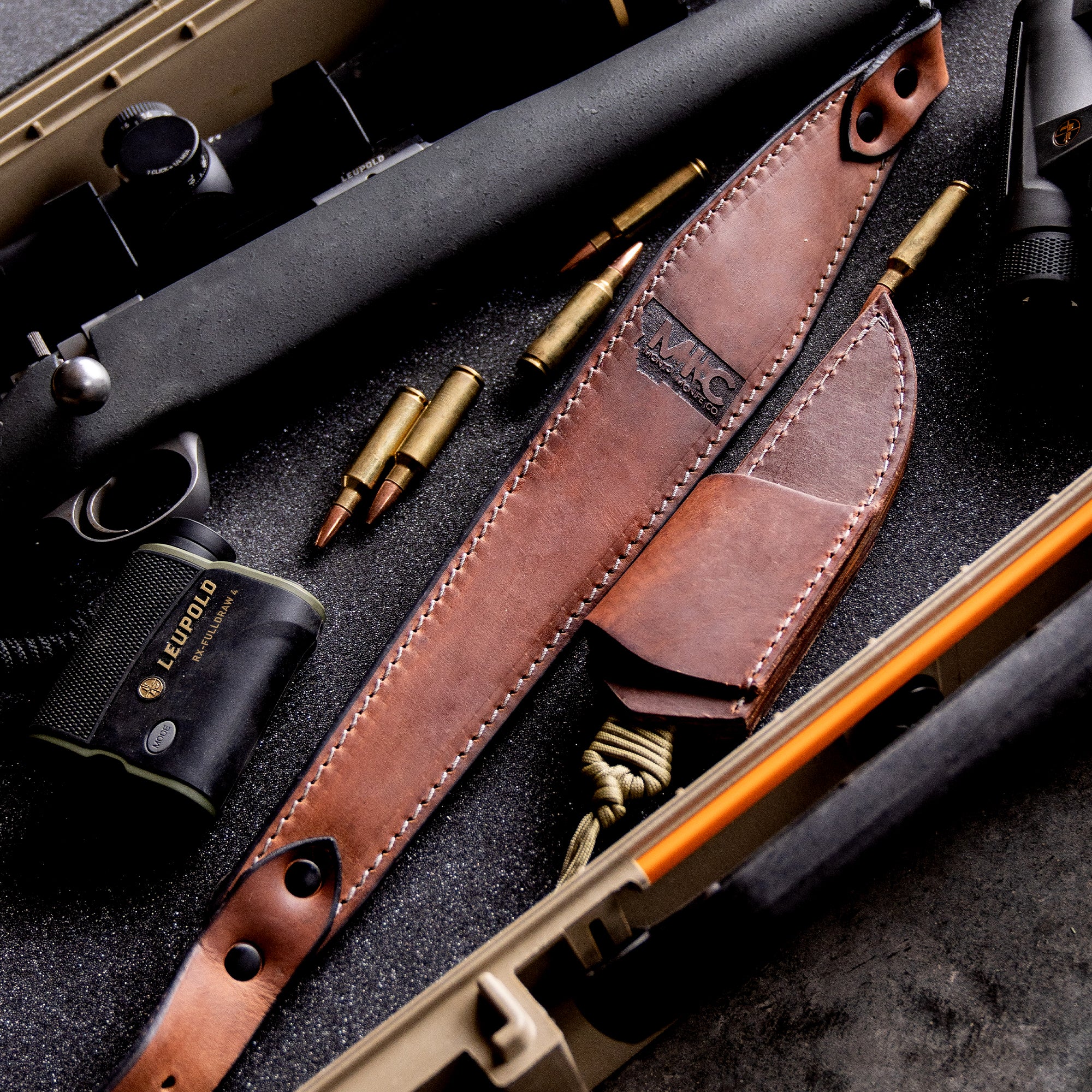 Narragansett Leathers - Handcrafted Leather Goods - Rifle Sling and Double Ring  Belts